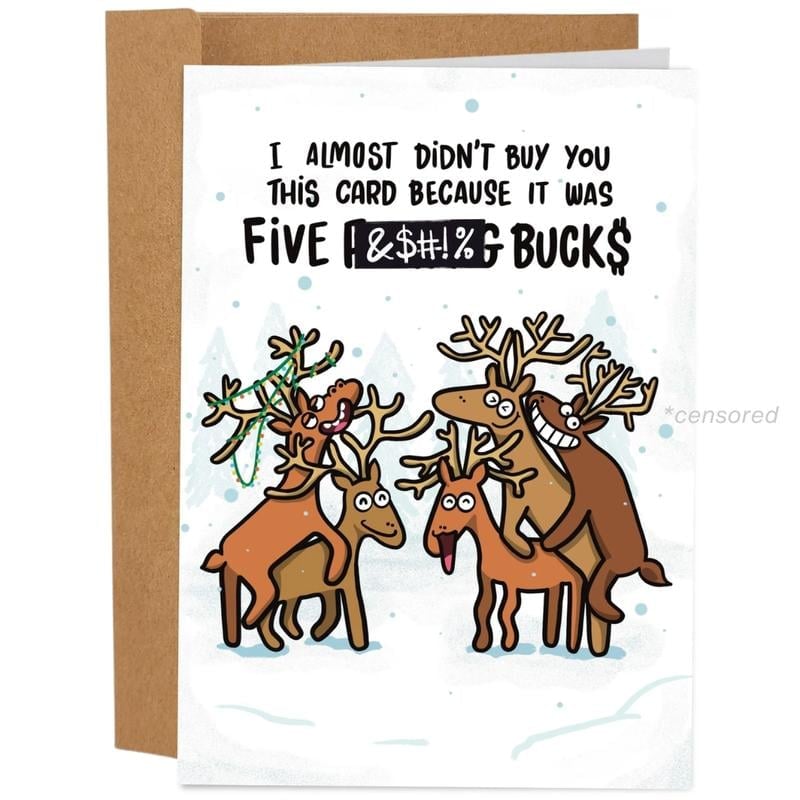 🎅Sleazy Greetings |9pcs Worst Christmas Cards Set😂