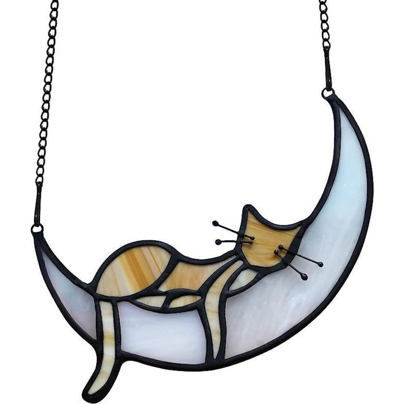 Sleeping Cat On the Moon