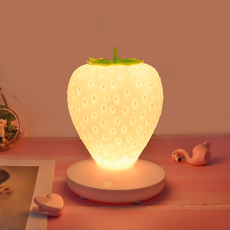 Strawberry Night Light Soft Silicone Table Lamp