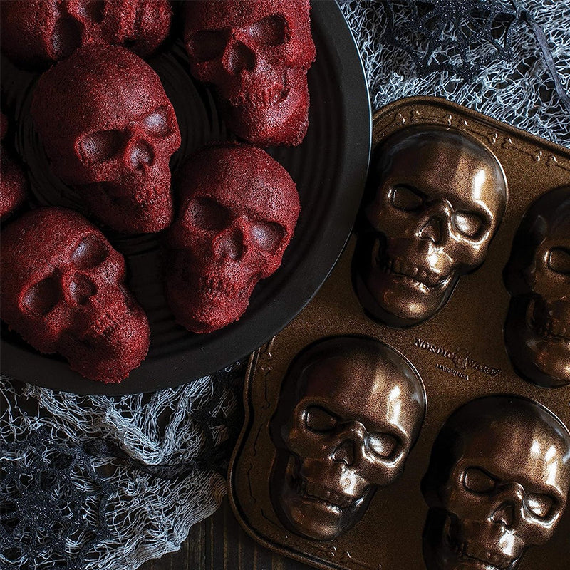 3D Skull Mold - Aluminum Baking Pan