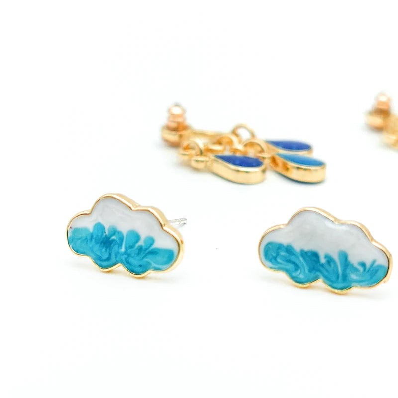 Rainy Day Cloud Earrings