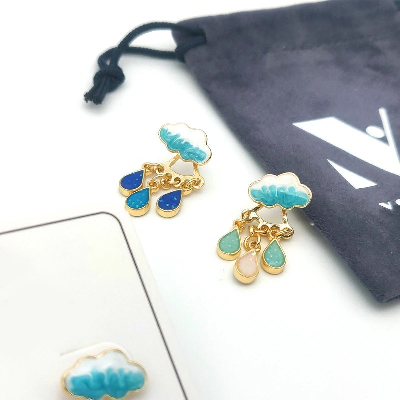 Rainy Day Cloud Earrings