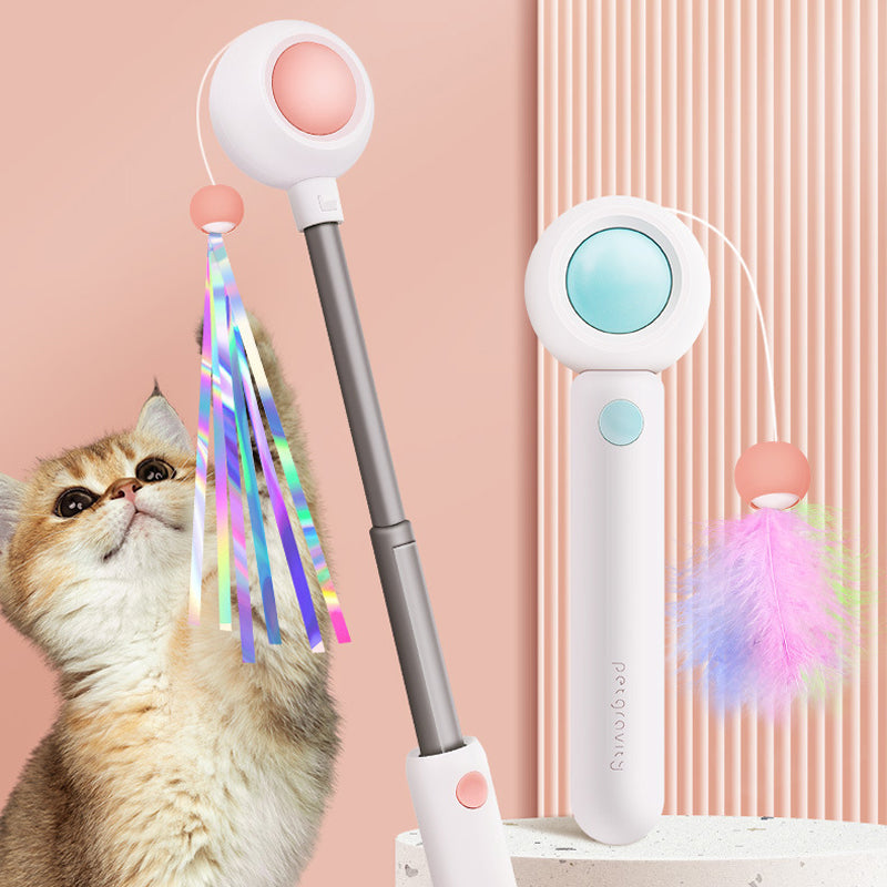 Pet Telescopic Laser Teasing Stick