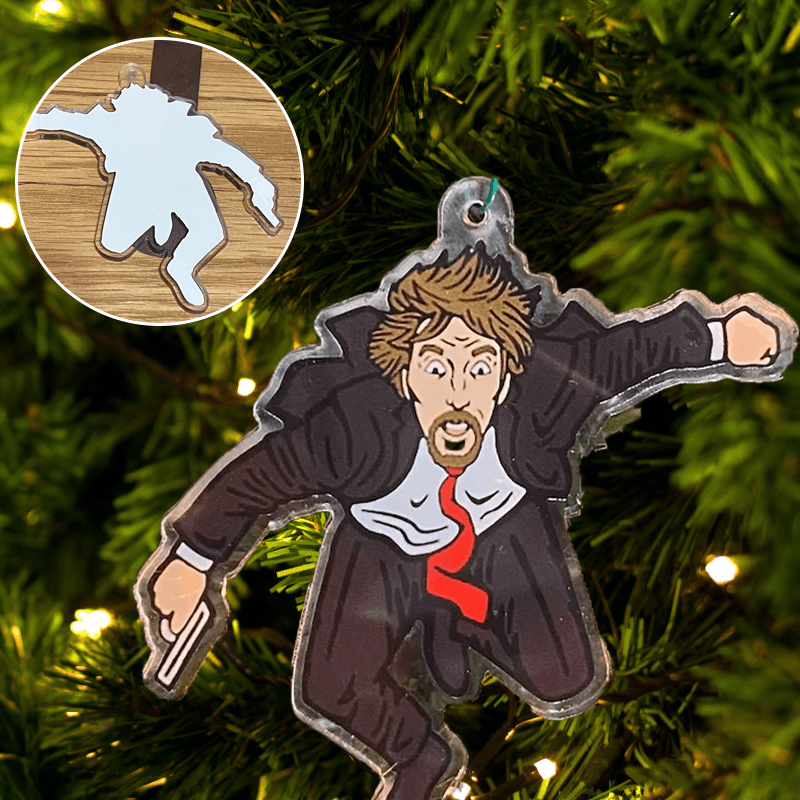 Die Hard Advent Calendar - Hans Gruber Falling off off Nakatomi Plaza