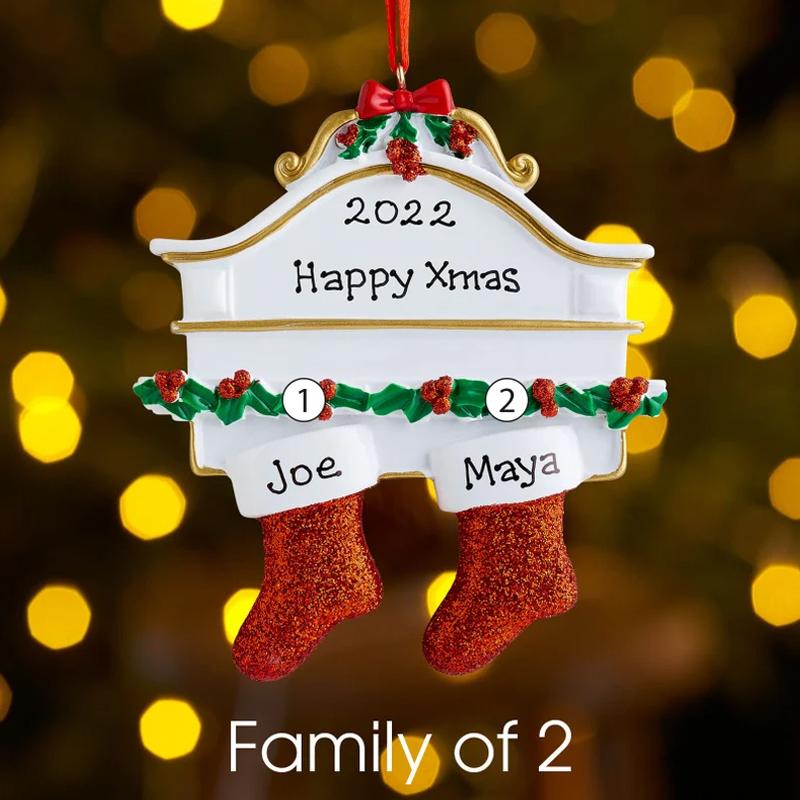 Christmas Socks Pendant Personalized Family Names (No Letters)-DIY By Yourself✌️
