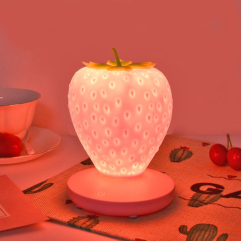 Strawberry Night Light Soft Silicone Table Lamp