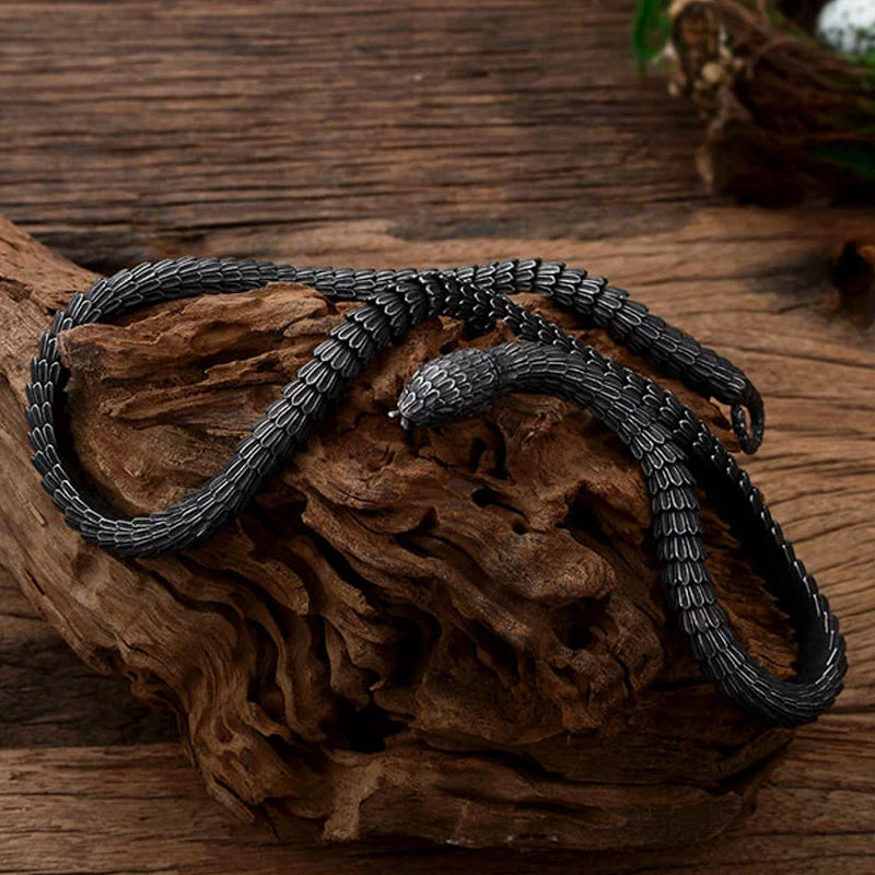 World Serpent Jormungandr Snake Necklace