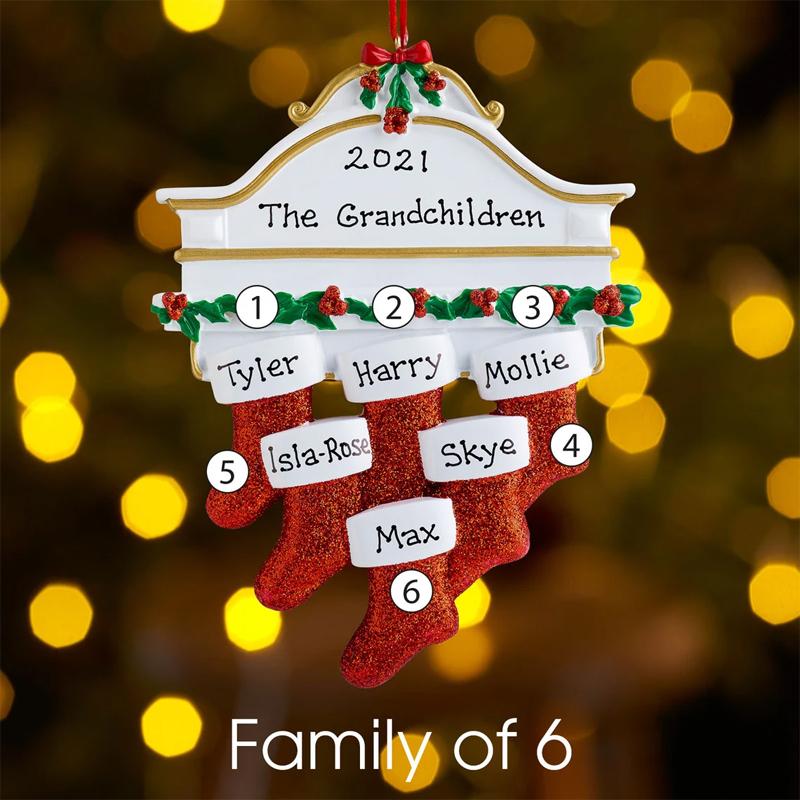 Christmas Socks Pendant Personalized Family Names (No Letters)-DIY By Yourself✌️