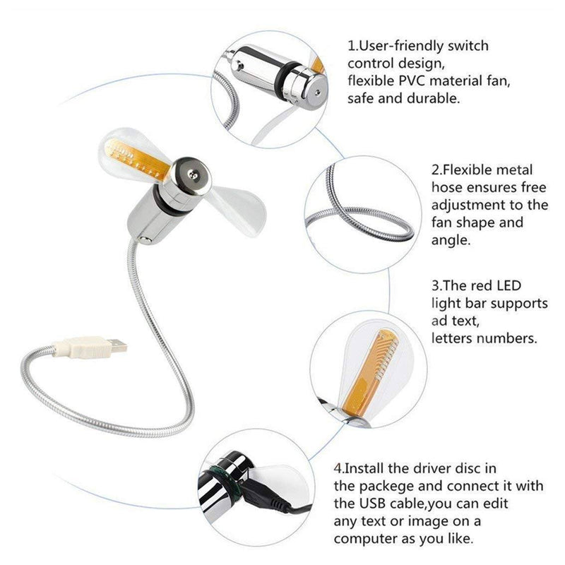 LED Fan, Flexible USB Fan