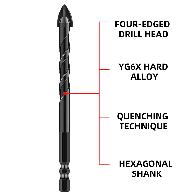 Hexagonal Shank Triangle Drill Set