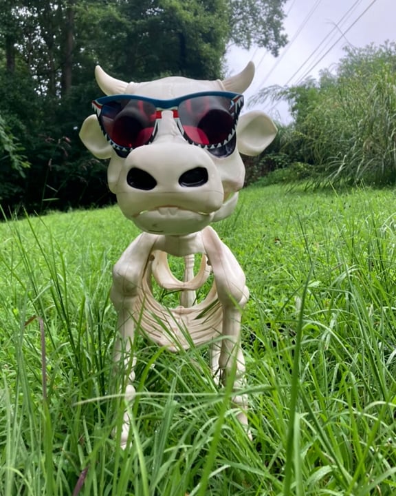 Cow Skeleton Halloween Decorative Prop