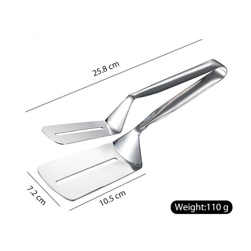 Multifunctional Frying Spatula Steak Clip Double-Sided  Shovel Clip - 304 Stainless Steel